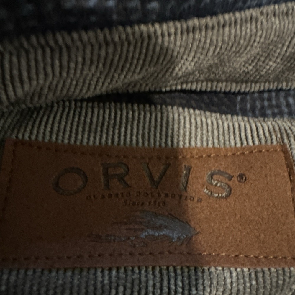 Orvis Plaid Flannel Shacket M Navy And Black Pockets Soft Cotton - Picture 4 of 10